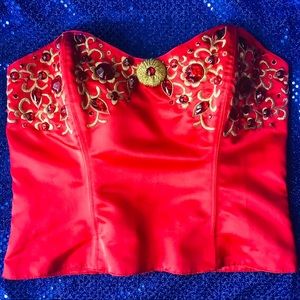 Vintage Natori Bejeweled Bustier❣️